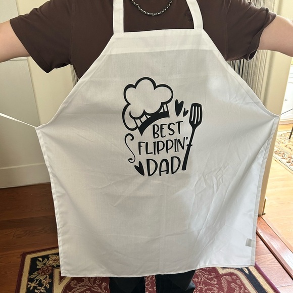 Best Flippin' Dad Apron- great for dad to wear when barbecuing for the family- - Picture 1 of 5